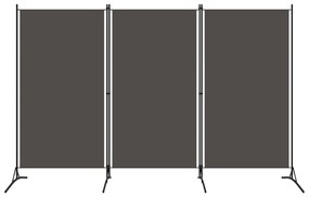 vidaXL Kamerscherm met 3 panelen 260x180 cm antraciet
