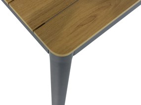 Dining Tuintafel rechthoekig 160 x 91,5 cm Aluminium Grijs Santika Mind