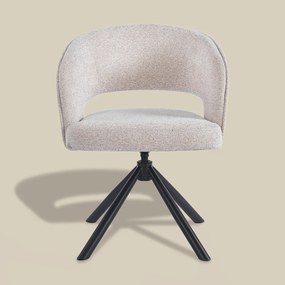 Eetkamerstoel Met Open Rugdetail Beige