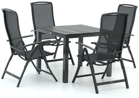 R&S Design Capri/Fidenza 90cm dining tuinset 5-delig verstelbaar