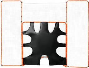 VEVOR 3-in-1 Lacrosse-doel met achterstop en doelwit, 12' x 9' Lacrosse-net, Lacrosse-rebounderuitrusting voor in de achtertuin met stalen frame, snel en eenvoudig op te zetten trainingsnet, perfect