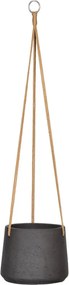 Pot Patt hanging black washed