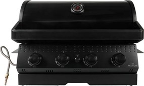 Patton Opus Inbouw Gasbarbecue 3 + 1 - zwart