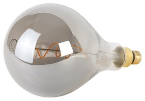 E27 dimbare LED spiraal filament lamp A165 smoke 4W 120 lm 1800K