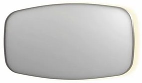 INK SP30 spiegel - 160x4x80cm contour in stalen kader incl indir LED - verwarming - color changing - dimbaar en schakelaar - geborsteld RVS 8409783