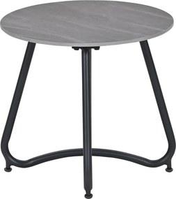 Garden Impressions Fons bijzettafel Ø45xH41 cm – carbon black - Centostone Napoli sand