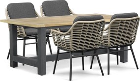 Tuinset 4 personen 200 cm Rope Grijs Coco Antoni/San