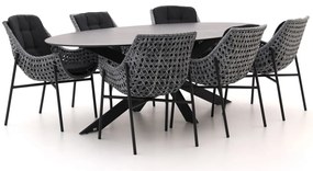 Manifesto Novara/Furato ellips 240cm dining tuinset 7-delig