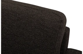 Goossens Hoekbank N-joy Divana Met Chaise Longue donkerbruin, stof, 2,5-zits, stijlvol landelijk met chaise longue links