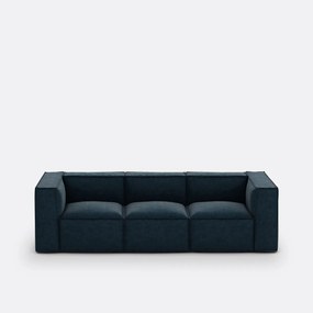 Modulaire bank, 3-zit, getextureerd fluweel, Seven