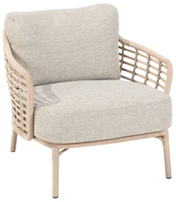 Tuinstoel Wicker Taupe-naturel-bruin 4 Seasons Outdoor Como