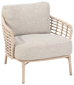 Tuinstoel Wicker Taupe-naturel-bruin 4 Seasons Outdoor Como