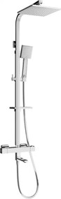 Mexen CQ45 bad-douche set met regendouche en thermostatische kraan, chroom - 779104595-00