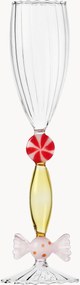 Handgemaakte champagneglas Sweet and Candy van borosilicaatglas