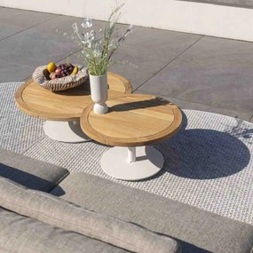 4 Seasons Outdoor Volta loungetafel Ø80 x 30 cm - latte