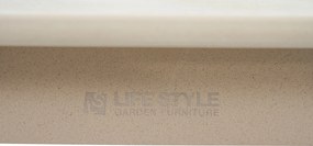 Dining Tuintafel rechthoekig 220x100 cm Zand/Beige Provence low