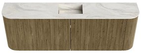 Mondiaz Joya DLux 125cm toiletmeubel ronding links/rechts dusk met wastafel faye midden 1 kraangat ostra