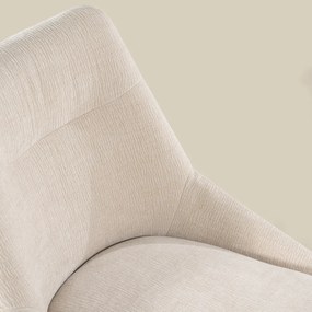 Draaibare Eetkamerstoel Beige Stof