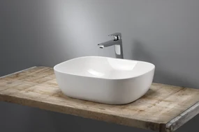 Beaux Vannes opzetwastafel ovaal 49x39,5x14,5 cm z/overloop