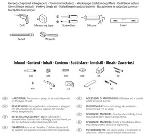 Differnz Bolo badmeubelset wit glans