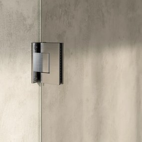 Brauer Void profielloze douchecabine 100x140cm RVS geborsteld PVD