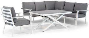 Hoek loungeset  Aluminium Wit 6 personen Lifestyle Garden Furniture Palazzo