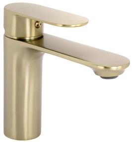 Wastafelkraan Rea Drop Brush Gold low