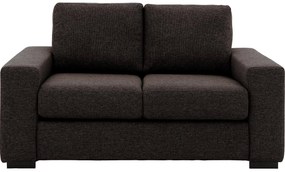 Goossens donkerbruin, stof, 2-zits, stijlvol landelijk