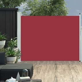 vidaXL Tuinscherm uittrekbaar 140x500 cm rood