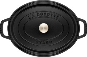 Staub La Cocotte Cocotte 33 cm / 6,75 l, Ovaal, Zwart - La Cocotte - Staub