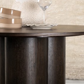 Design Eettafel Bruin - 110 X 110cm.