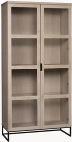 Eikenhouten vitrinekast Everett