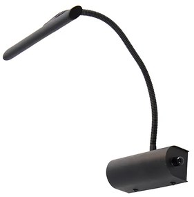 Design wandlamp zwart 18,5 cm incl. LED met dimmer - Tableau Modern Binnenverlichting Lamp
