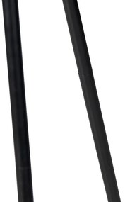 Art Deco vloerlamp tripod zwart met goud - Maro