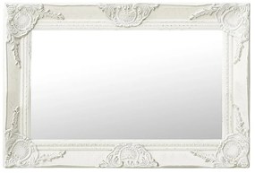 vidaXL Wandspiegel barok stijl 60x40 cm wit