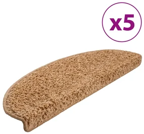 vidaXL Trapmatten 5 st 65x25 cm beige