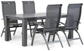 Tuinset 4 personen 180 cm Aluminium/Textileen /Aluminium/textileen Grijs Hartman Summerland/Alaska