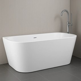 Sanigoods Zoro half vrijstaand bad 170x80cm wit glans