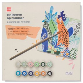 HEMA Schilderen Op Nummer Canvas 30x30
