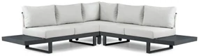 Hoek loungeset 5 personen Aluminium Grijs Lifestyle Garden Furniture Lorenzo