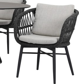 Arezzo dining tuinstoel antraciet rope