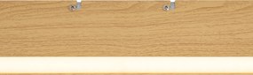 Moderne plafondlamp oker hout incl. LED 3-staps dimbaar 2700-4000K met dipswitch - Keane
