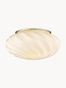 Kleine mondgeblazen plafondlamp Twist, Ø 25 cm