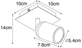 Moderne badkamer spot wit vierkant IP44 - Ducha