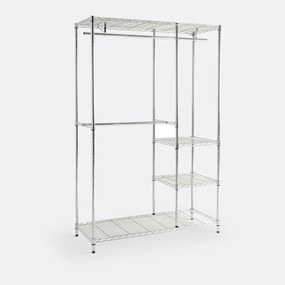 Rek met 2 hangstaven en 4 legplanken, Fozzo