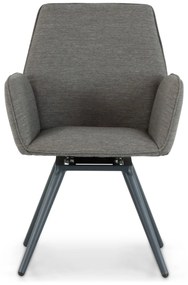 Tuinset 6 personen 220 cm Outdoor textiel Grijs Lifestyle Garden Furniture Andorra/Azzurro