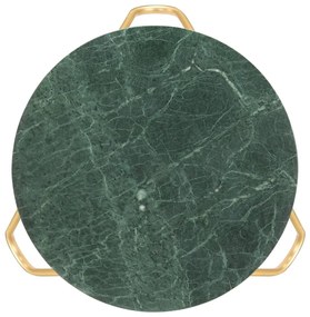 vidaXL Salontafel 65x65x42 cm echt steen met marmeren textuur groen
