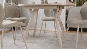 Mazzoni ALMO Kasjmier / kasjmier poten - OVALE UITSCHUIFTAFEL 120-220 cm VOOR 10-12 PERSONEN