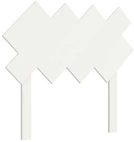 vidaXL Hoofdbord 92x3x81 cm massief grenenhout wit