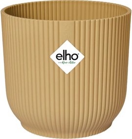 elho Vibes Fold Rond 16 - Botergeel (Geel) - Diameter 16 x H 15 cm - Ideaal voor binnen - 100% gerecycled